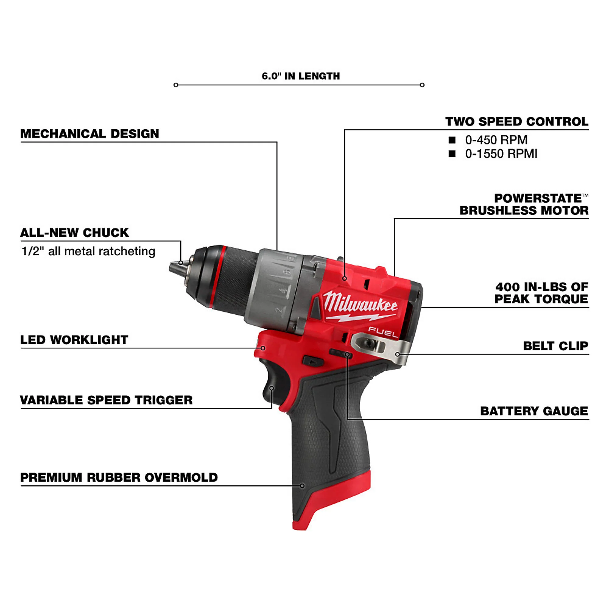 Milwaukee 3424-23 M12 FUEL 3-Tool Combo Kit - Image 8