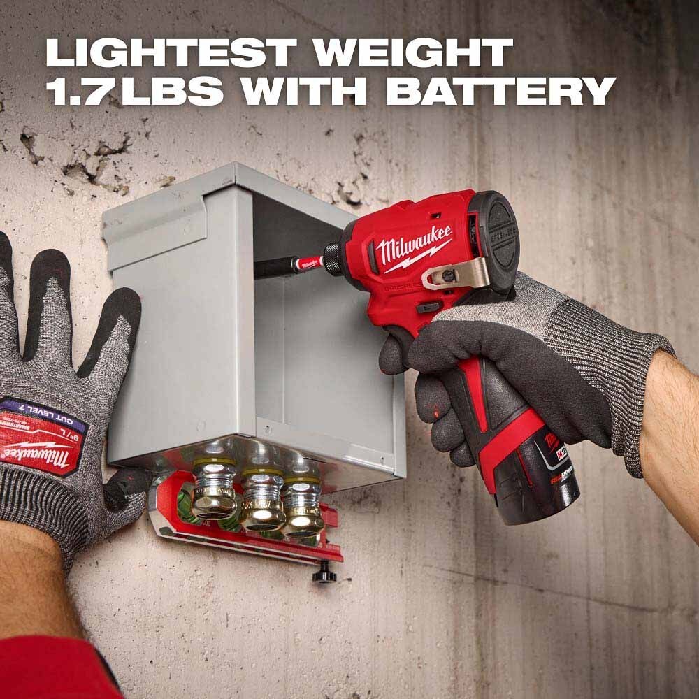 Milwaukee 3450-20 M12 Subcompact Brushless 1/4" Hex Impact Driver - Image 7