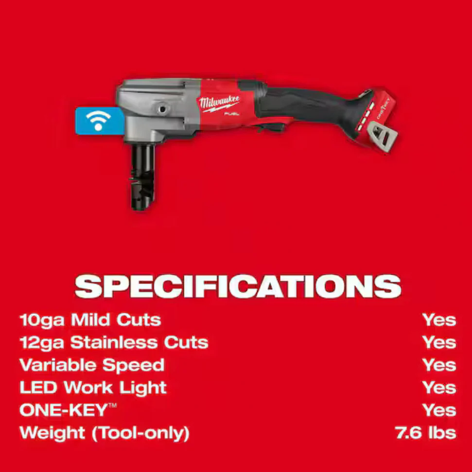Milwaukee 3476-20 M18 FUEL™ 10 Gauge Nibbler (Tool Only) - Image 4
