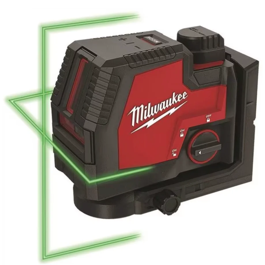 Milwaukee 3521-21 REDLITHIUM USB Rechargeable Cordless Green Cross Line Laser - Image 3