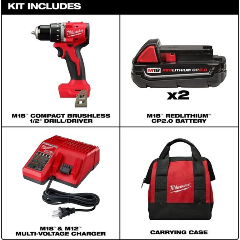 Milwaukee 3601-22CT M18™ ½” Compact Brushless Drill/Driver Kit - Image 2