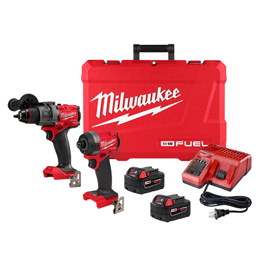 Milwaukee 3697-22 M18™ FUEL 2-Tool Combo Kit: Hammer Drill/Impact