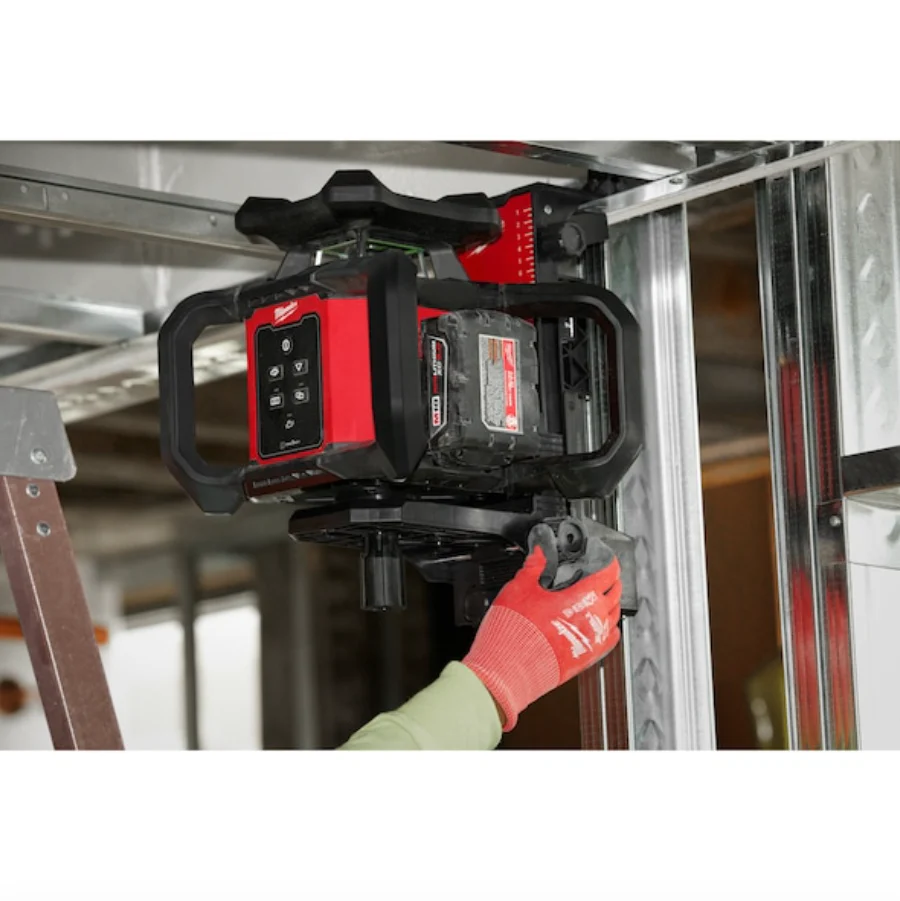 Milwaukee 3702-21 M18™ Green Interior Rotary Laser Level Kit w/ Remote/Receiver & Wall Mount Bracket - Image 6