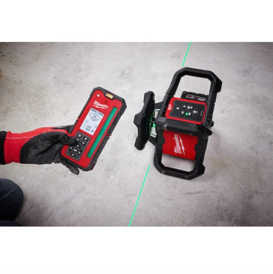 Milwaukee 3702-21 M18™ Green Interior Rotary Laser Level Kit w/ Remote/Receiver & Wall Mount Bracket - Image 7