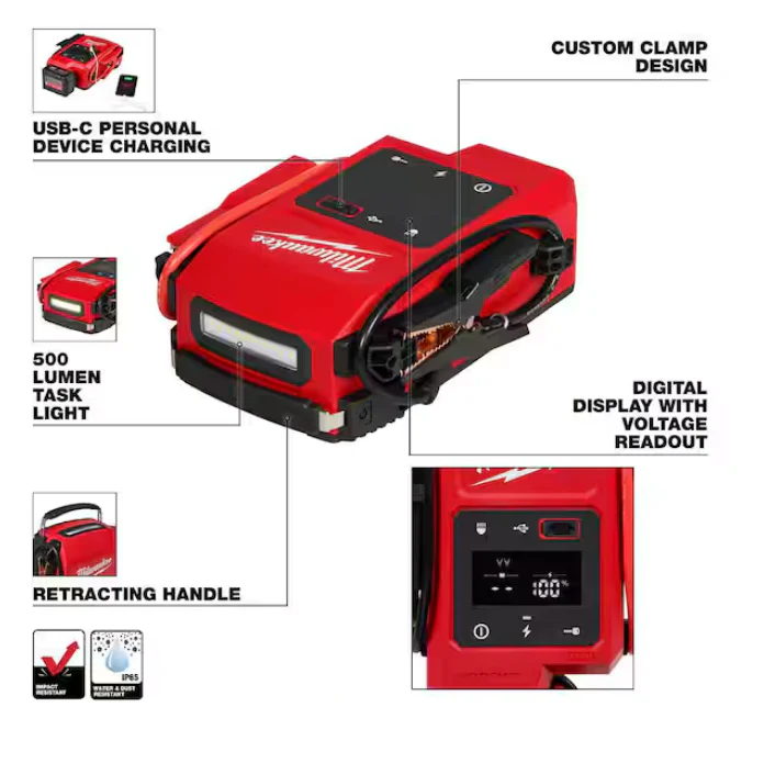 Milwaukee 3841-20 M18™ HOTSHOT™ Jump Starter - Image 3