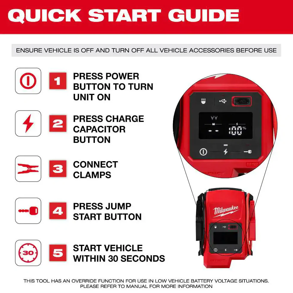 Milwaukee 3841-20 M18™ HOTSHOT™ Jump Starter - Image 5