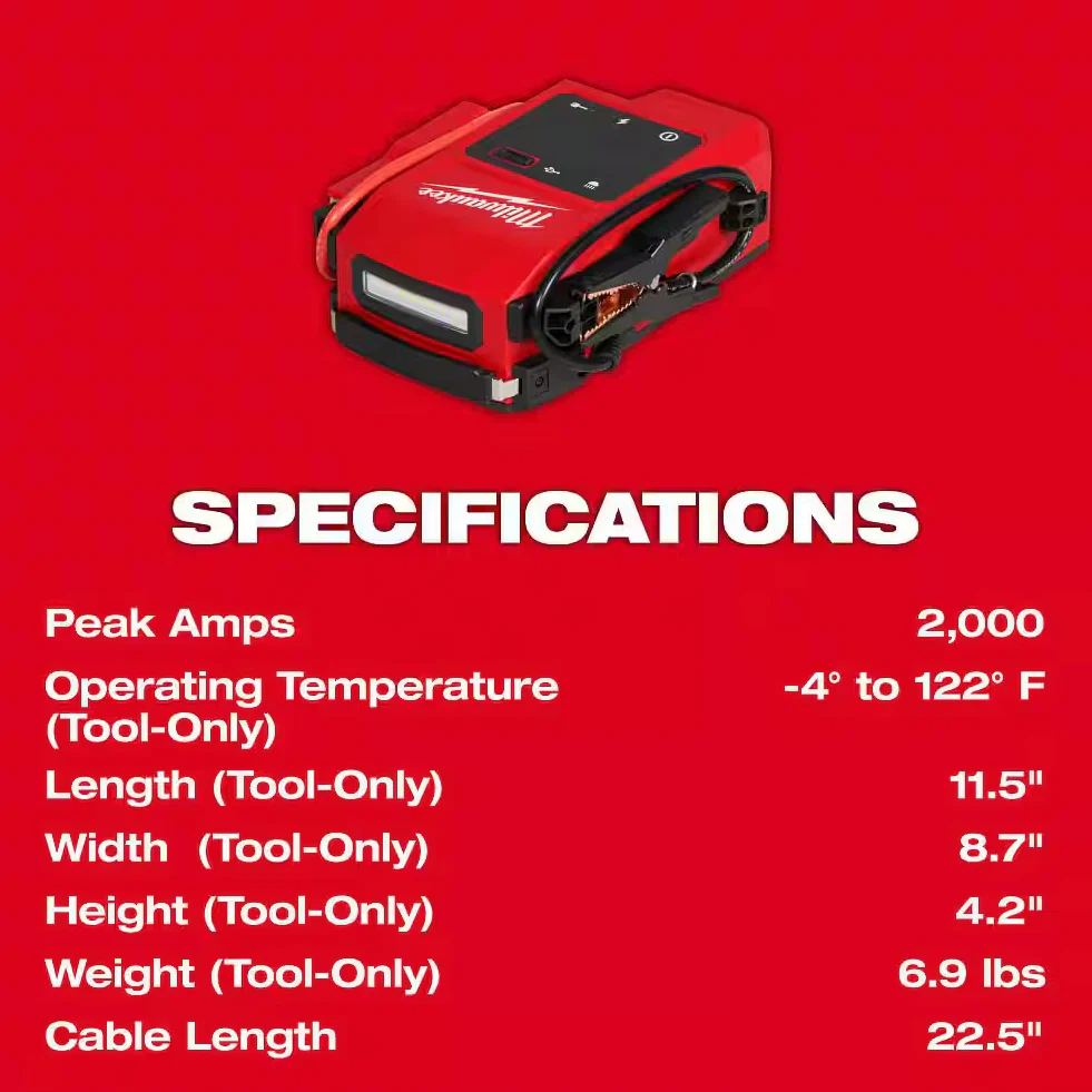 Milwaukee 3841-20 M18™ HOTSHOT™ Jump Starter - Image 6