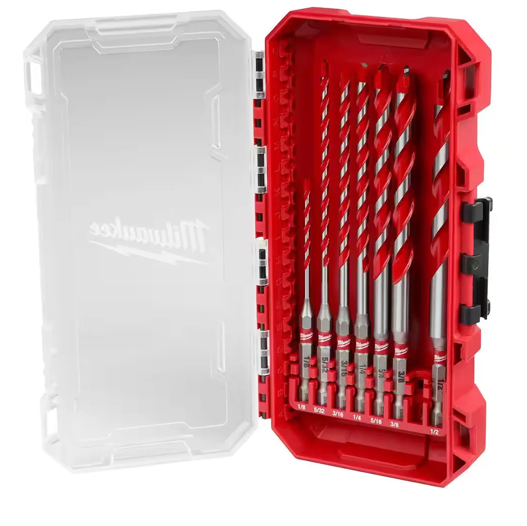 Milwaukee 48-20-9057 SHOCKWAVE Impact Duty™ Carbide Hammer Drill Bits, 7pc