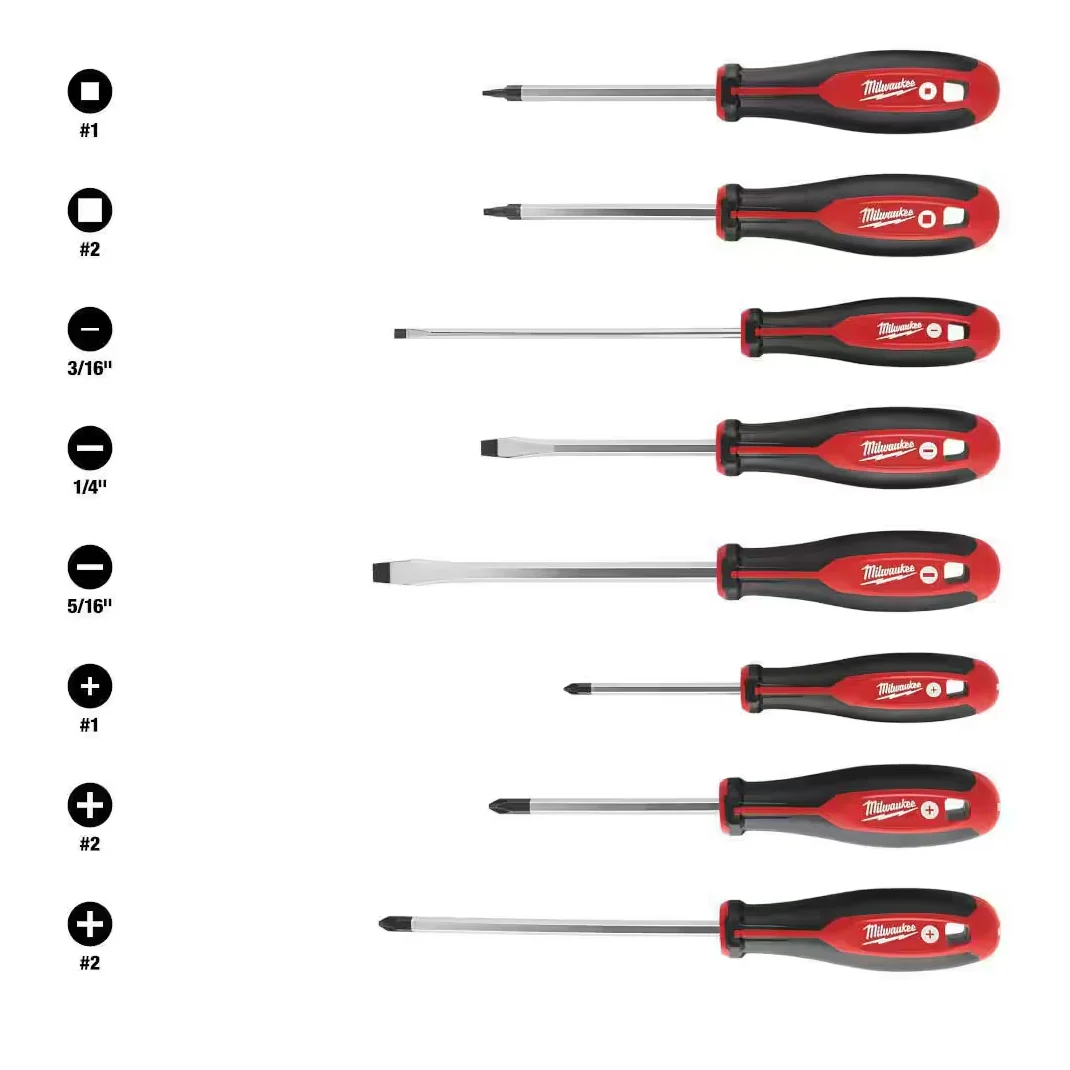 Milwaukee 48-22-2718 - 10 Piece Screwdriver Set w/ Square - Image 2
