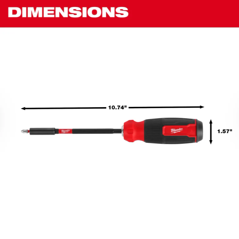 Milwaukee 48-22-2915 - 14-in-1 Multi-Bit Screwdriver With SHOCKWAVE Impact Duty™ Driver Bits - Image 7