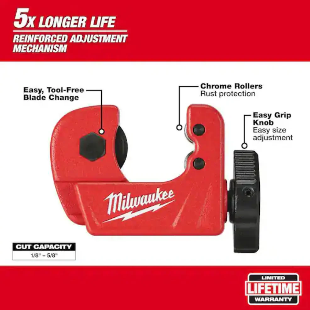Milwaukee 48-22-4250 Mini Copper Tubing Cutter - 1/2" - Image 3