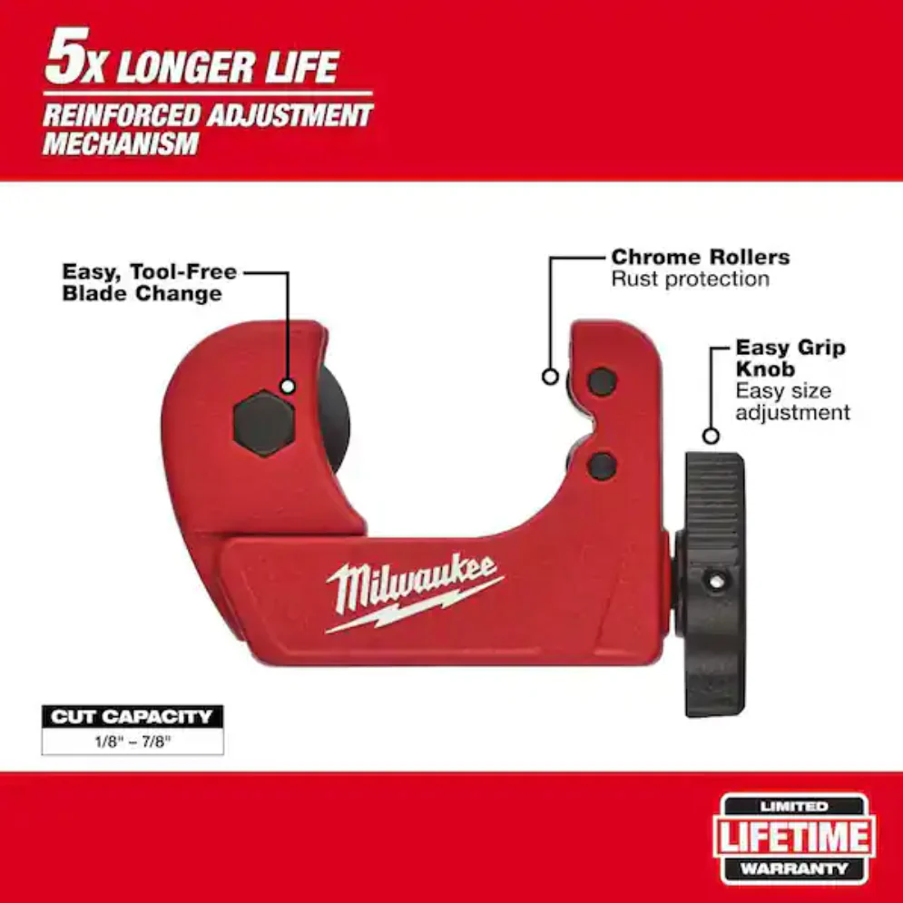 Milwaukee 48-22-4258 Mini Copper Tubing Cutter - 3/4" - Image 3