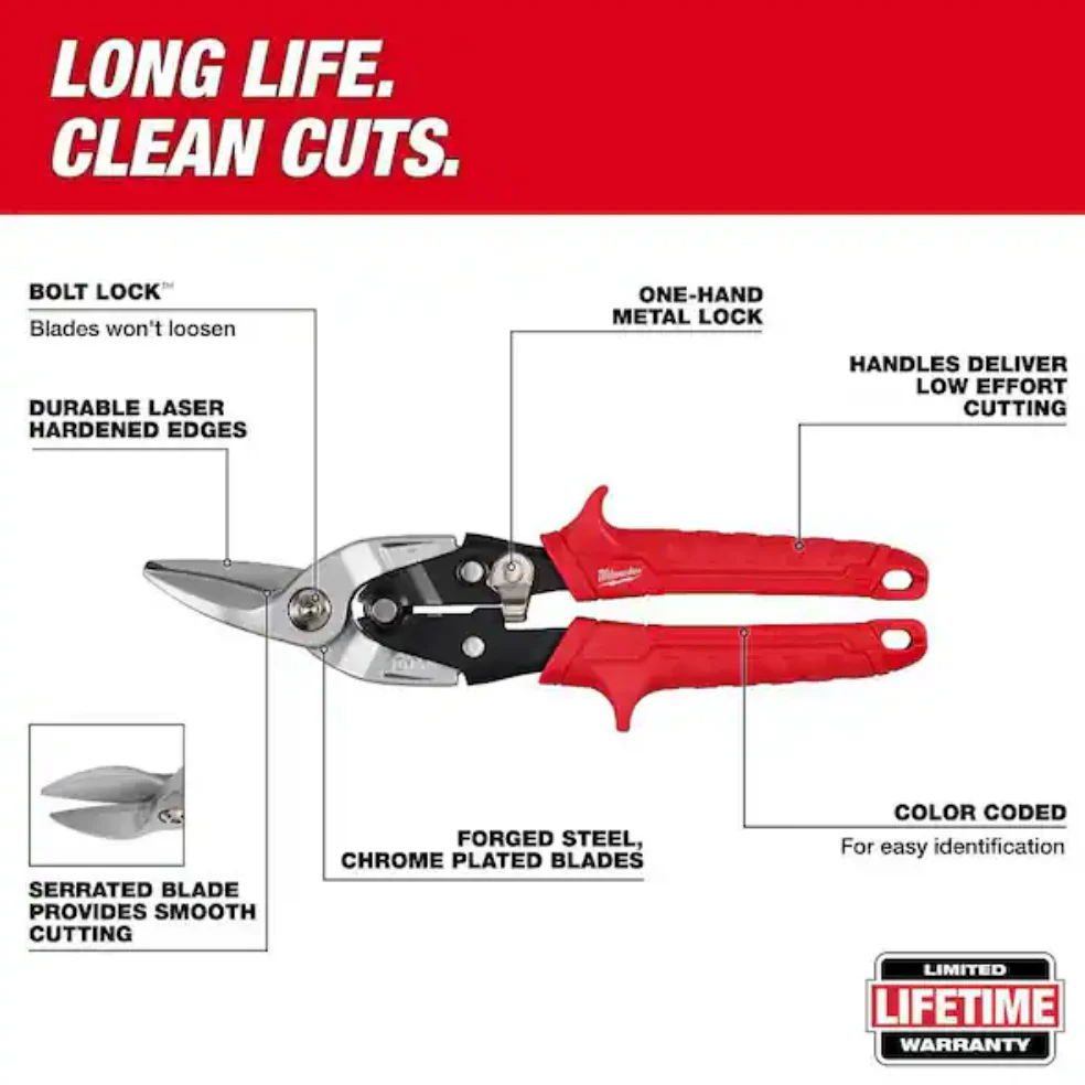 Milwaukee 48-22-4563 Aviation Snip Set, 3pc - Image 4