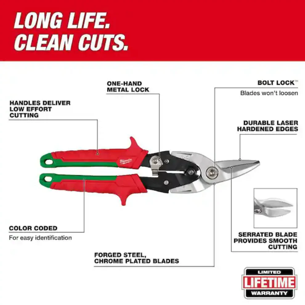 Milwaukee 48-22-4563 Aviation Snip Set, 3pc - Image 5