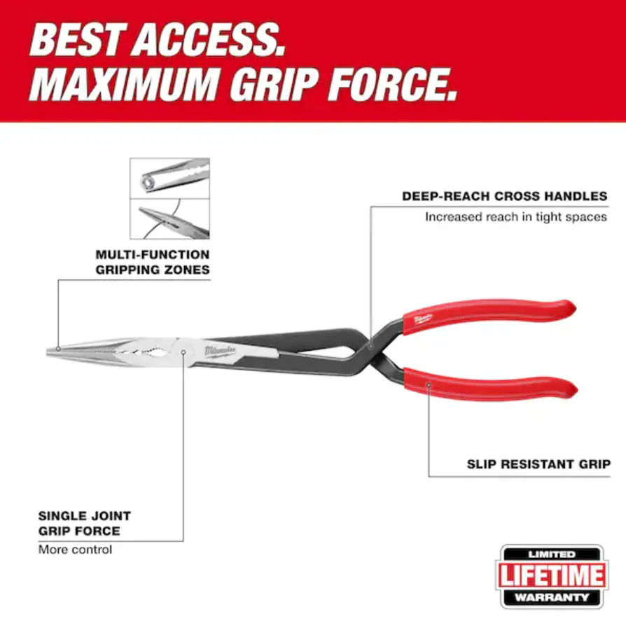 Milwaukee 48-22-6540 - 13" Long Reach Pliers - Image 2