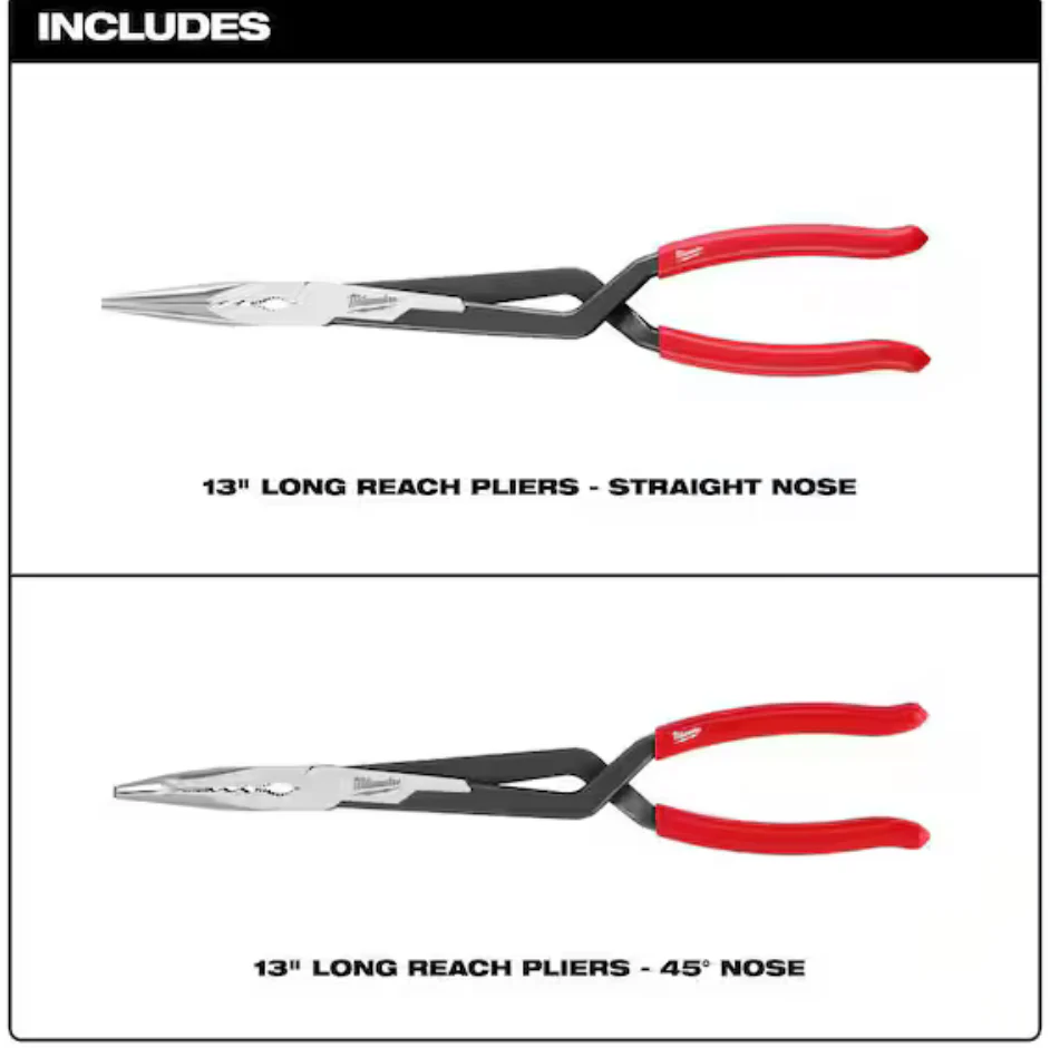 Milwaukee 48-22-6540 - 13" Long Reach Pliers Set, 2pc - Image 2