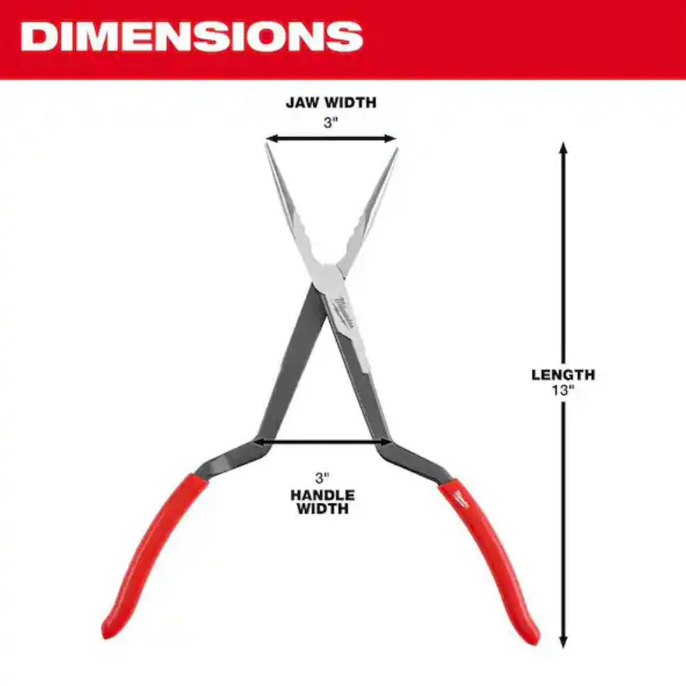 Milwaukee 48-22-6540 - 13" Long Reach Pliers Set, 2pc - Image 5