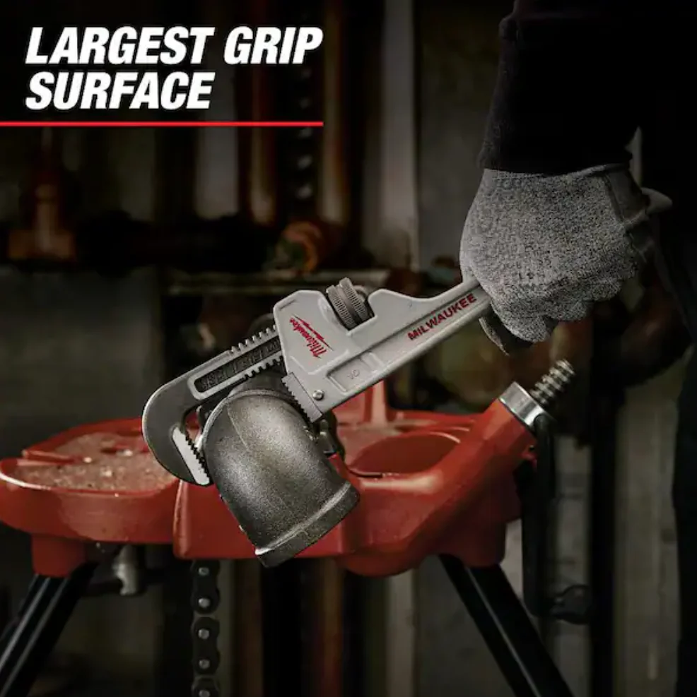 Milwaukee 48-22-7214 Aluminum Pipe Wrench 14" with 2" Jaw Capacity - Image 6