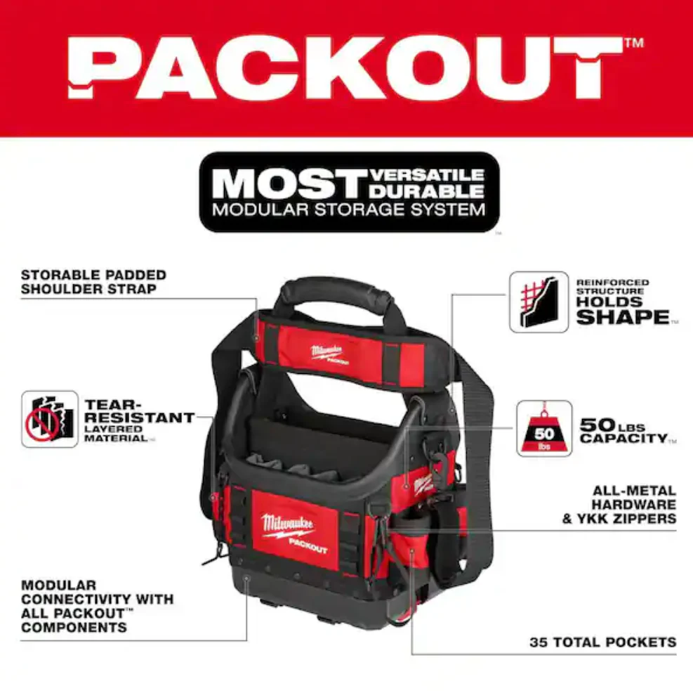 Milwaukee 48-22-8311 - PACKOUT™ 10" Structured Tote - Image 3