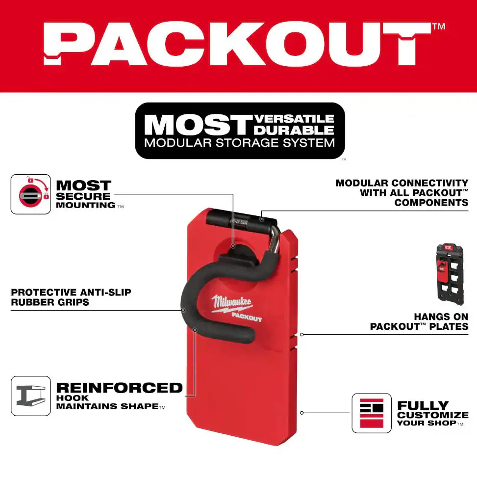 Milwaukee 48-22-8333 PACKOUT™ 4" S Hook - Image 3