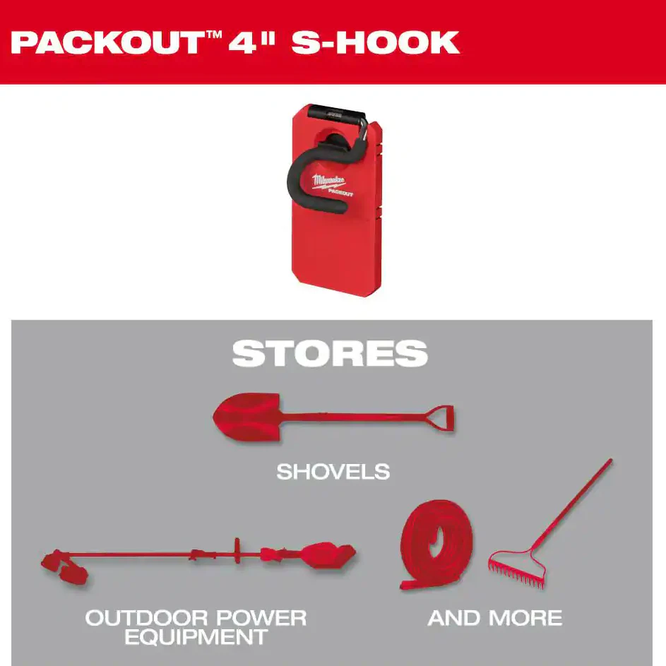 Milwaukee 48-22-8333 PACKOUT™ 4" S Hook - Image 4