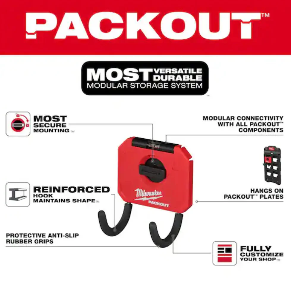 Milwaukee 48-22-8335 PACKOUT™ 3" Curved Hook - Image 3