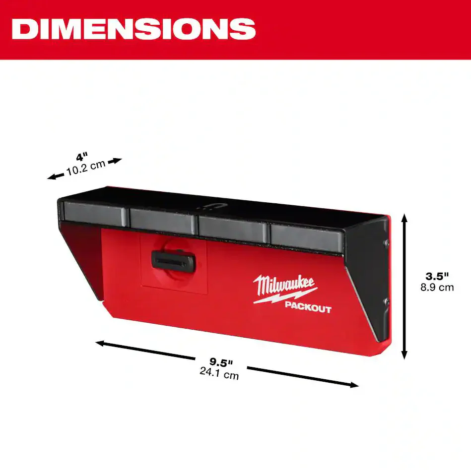 Milwaukee 48-22-8346 PACKOUT™ Magnetic Rool Rack - Image 2