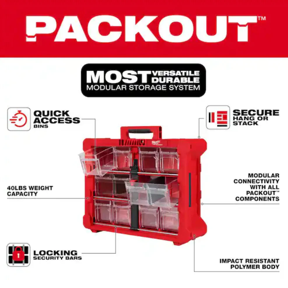 Milwaukee 48-22-8433 PACKOUT™ Tilt Bin Organizer - Image 5