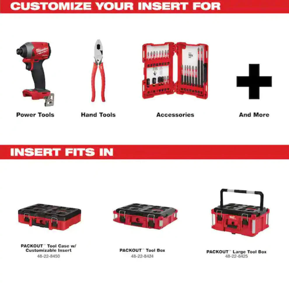 Milwaukee 48-22-8451 Customizable Foam Insert for PACKOUT™ - Image 2