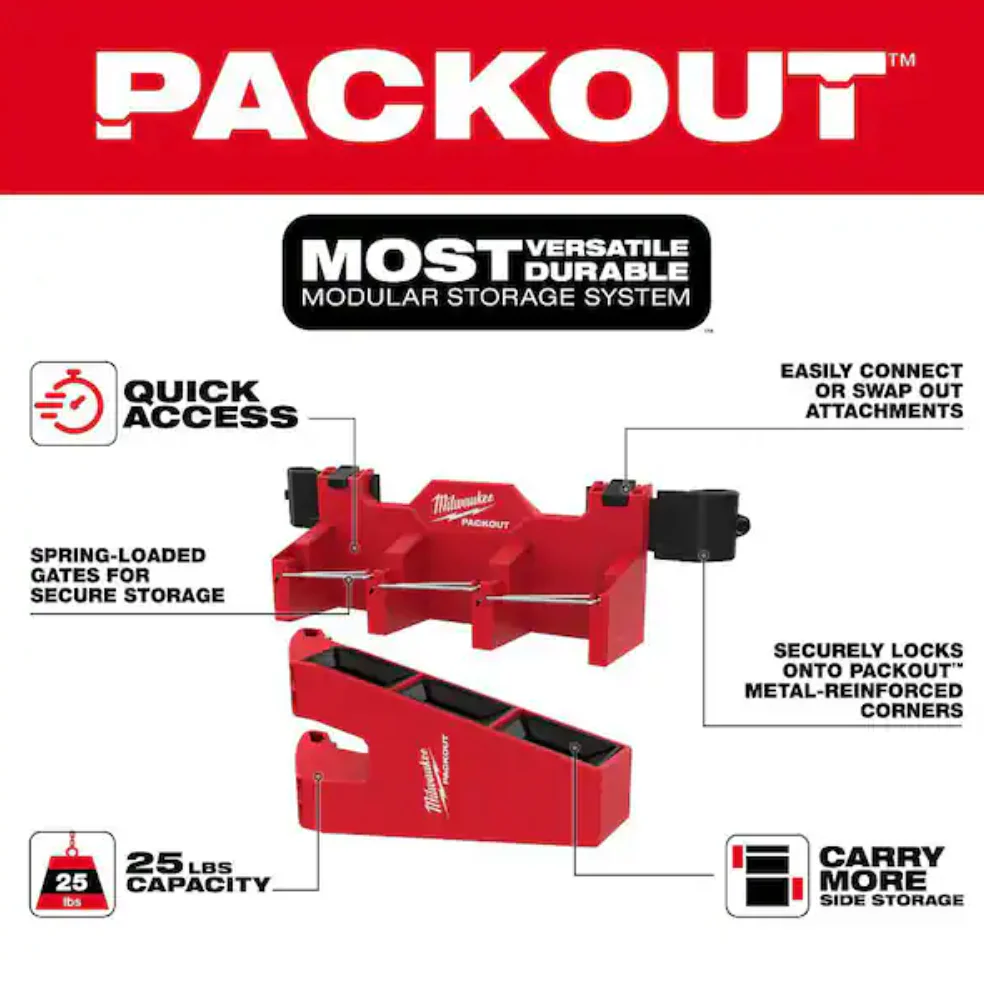 Milwaukee 48-22-8607 PACKOUT™ Tool Box Long Tool Holder Attachment - Image 3