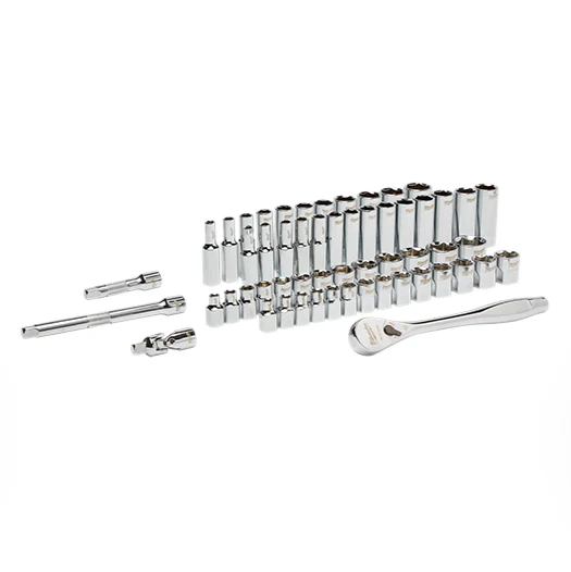 Milwaukee 48-22-9008 - 3/8" Drive Ratchet & Socket Set - SAE & Metric, 56pc - Image 3