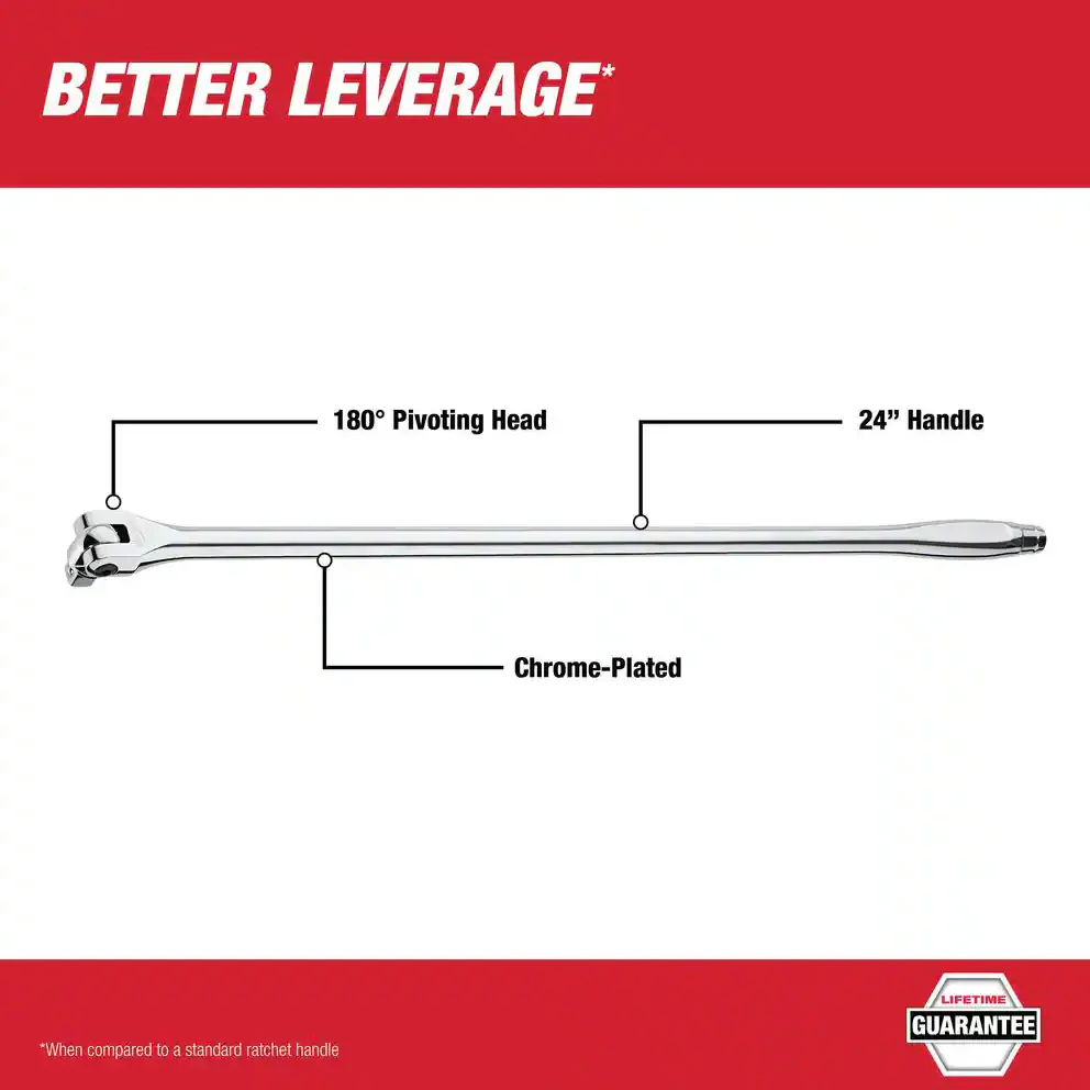 Milwaukee 48-22-9013 - 1/2" Drive 24" Breaker Bar - Image 3