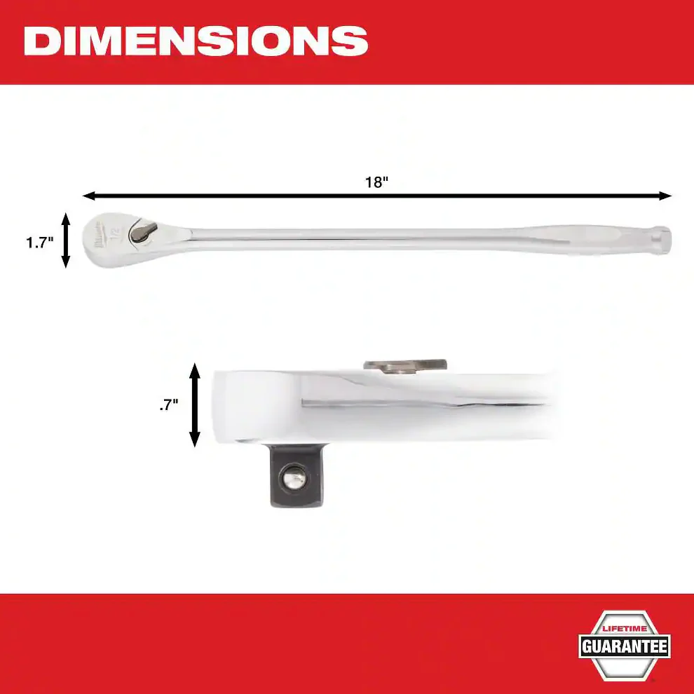 Milwaukee 48-22-9050 - 1/2" Drive 18" Ratchet - Image 3