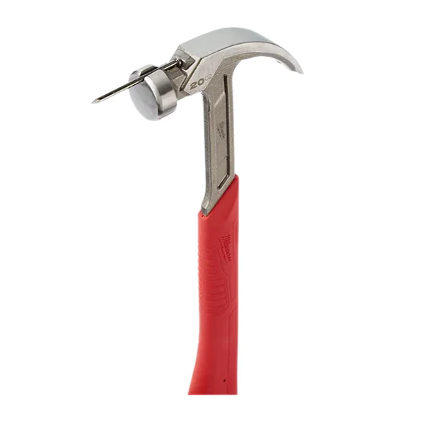 Milwaukee 48-22-9080 20oz Curved Claw Smooth Face Hammer - Image 5