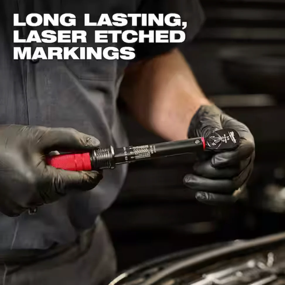 Milwaukee 48-22-9200 - 1/4” Drive Click Torque Wrench - 40-200 in/lbf - Image 7