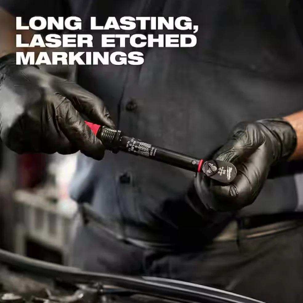 Milwaukee 48-22-9201 - 3/8” Drive Click Torque Wrench (50-250 in·lbf) - Image 7
