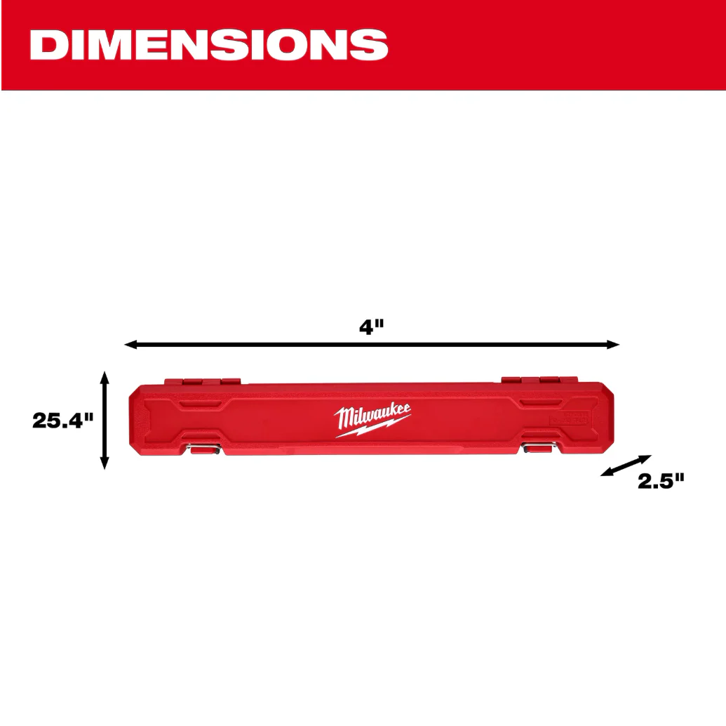 Milwaukee 48-22-9203 - 1/2" Drive Click Torque Wrench (50-250 ft·lbf) - Image 5