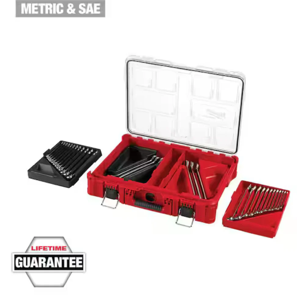 Milwaukee 48-22-9485- 30pc Metric & SAE Combination Wrench Set with PACKOUT™ Organizer - Image 2