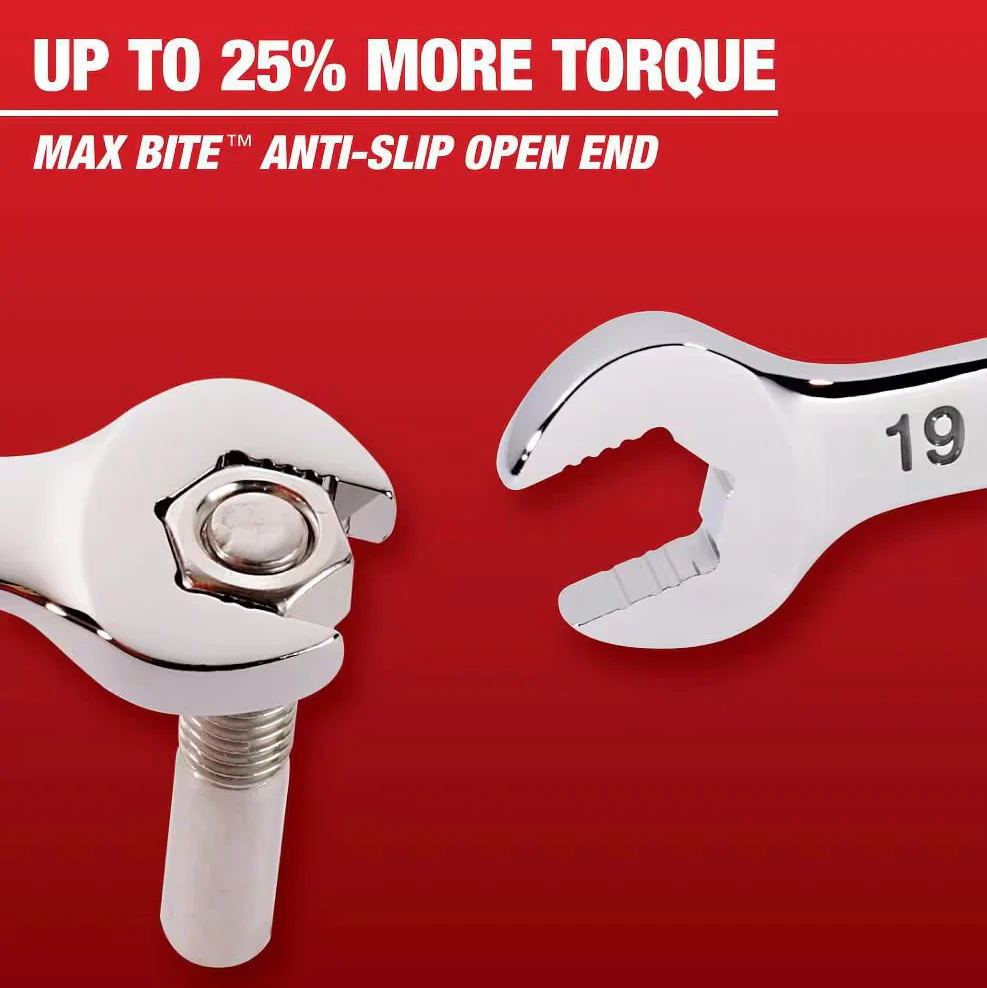 Milwaukee 48-22-9513 Metric Flex Head Ratcheting Combination Wrench, 15pc - Image 4