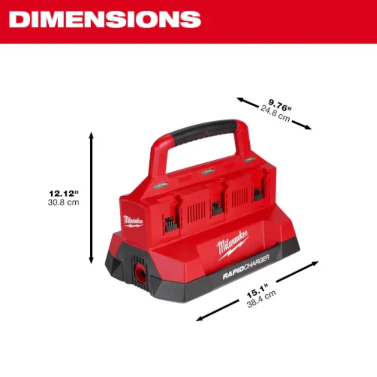 Milwaukee 48-59-1809 M18™ PACKOUT™ Six Bay Rapid Charger - Image 3