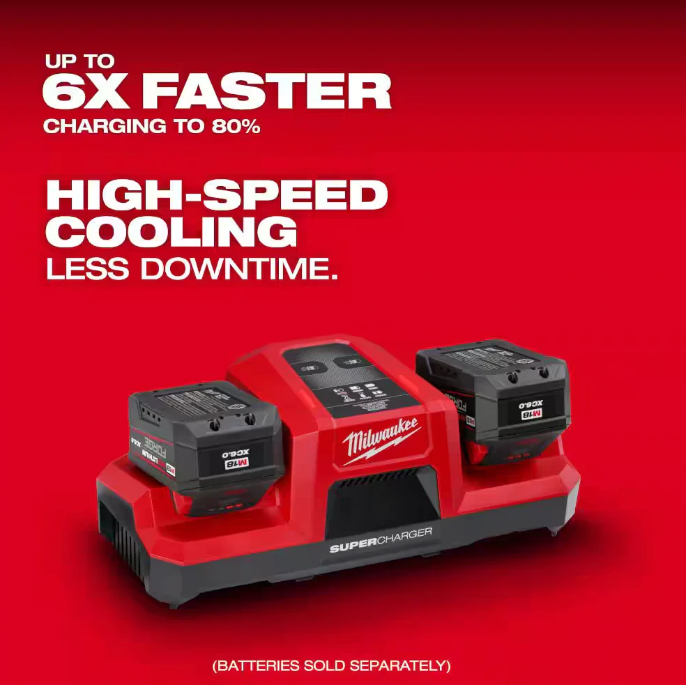 Milwaukee 48-59-1881SC M18 REDLITHIUM FORGE XC8.0 and M18 Dual Bay Simultaneous Super Charger - Image 3