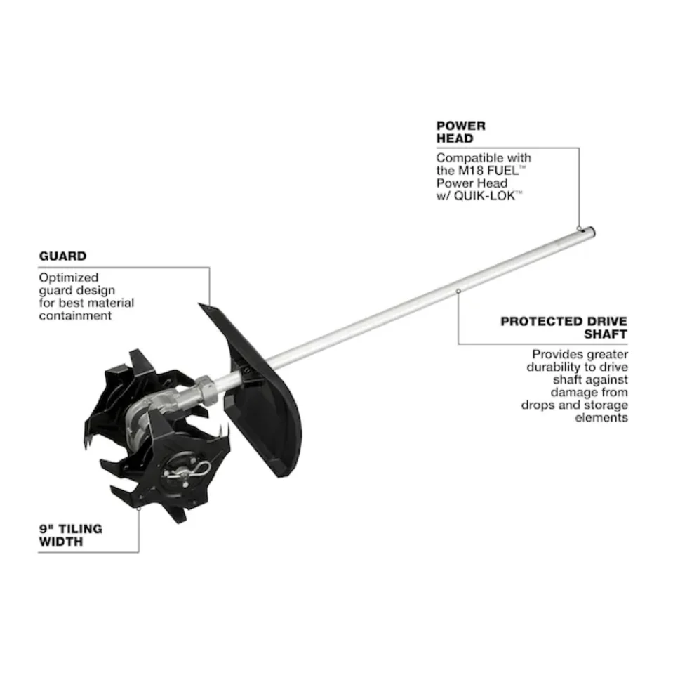 Milwaukee 49-16-2739 M18 FUEL™ QUIK-LOK™ Cultivator Attachment - Image 2