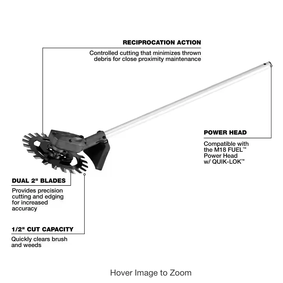 Milwaukee 49-16-2794 M18 FUEL™ QUIK-LOK™ Reciprocator Attachment (Tool Only) - Image 2