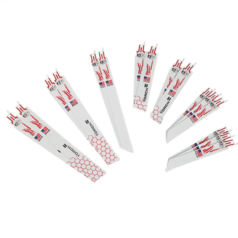 Milwaukee 49-22-1216 SAWZALL® Metal Cutting Bi-Metal Reciprocating Blade Set 16PC