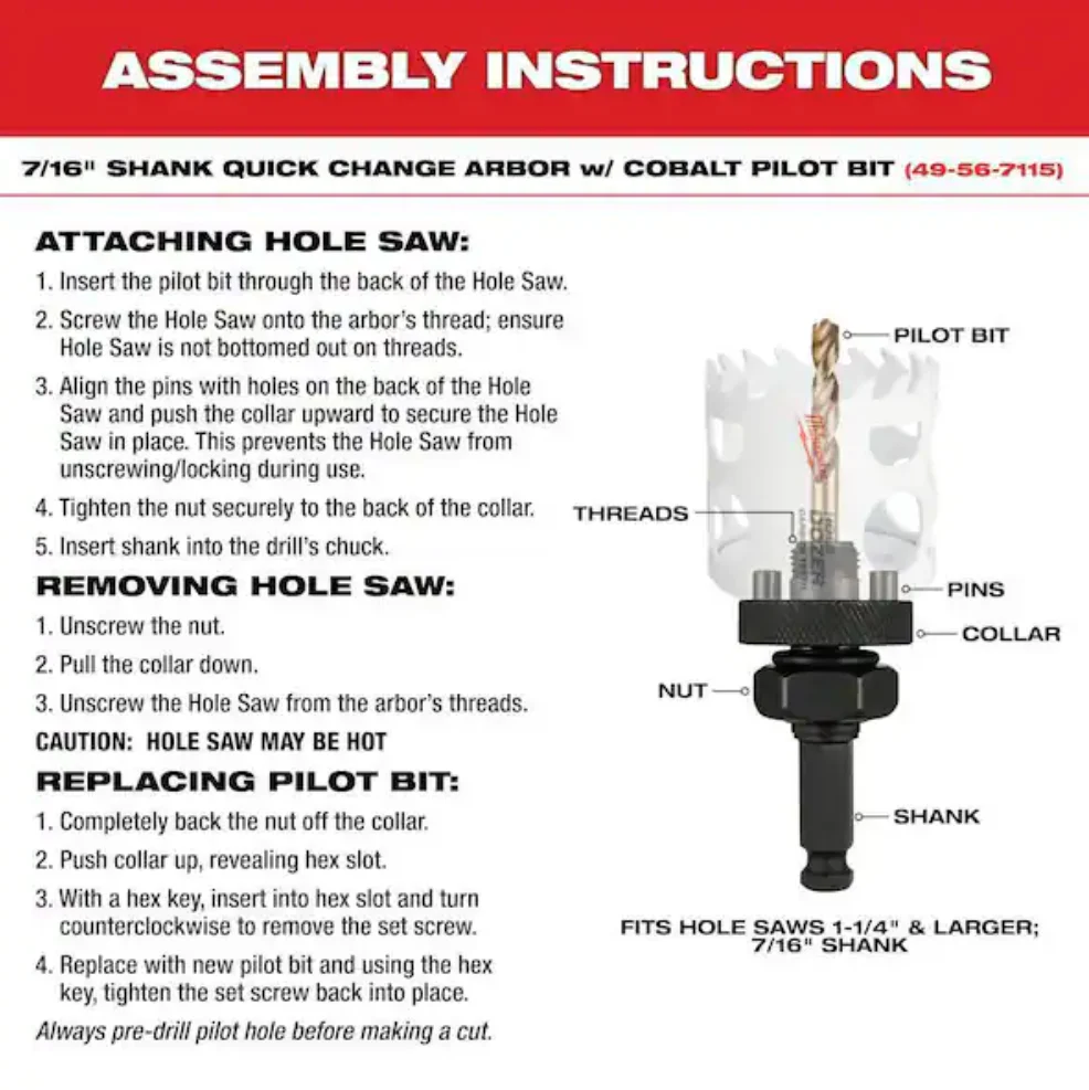 Milwaukee 49-22-4156 - HOLE DOZER™ Plumbers Hole Saw Kit, 16pc - Image 6