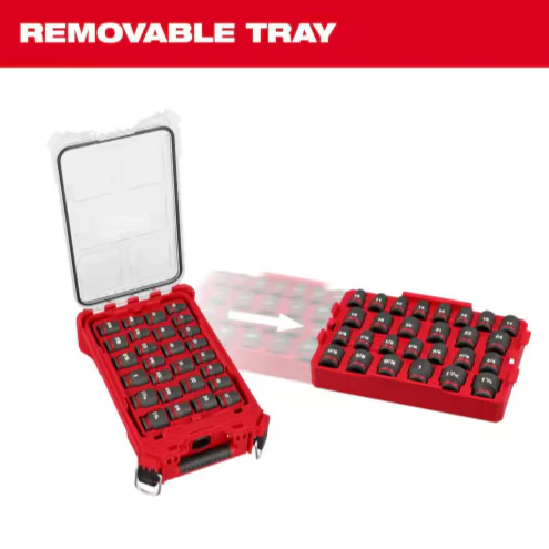Milwaukee 49-66-6804 SHOCKWAVE Impact-Duty 1/2" Drive Metric and SAE Standard Impact PACKOUT Socket Set, 27pc - Image 2