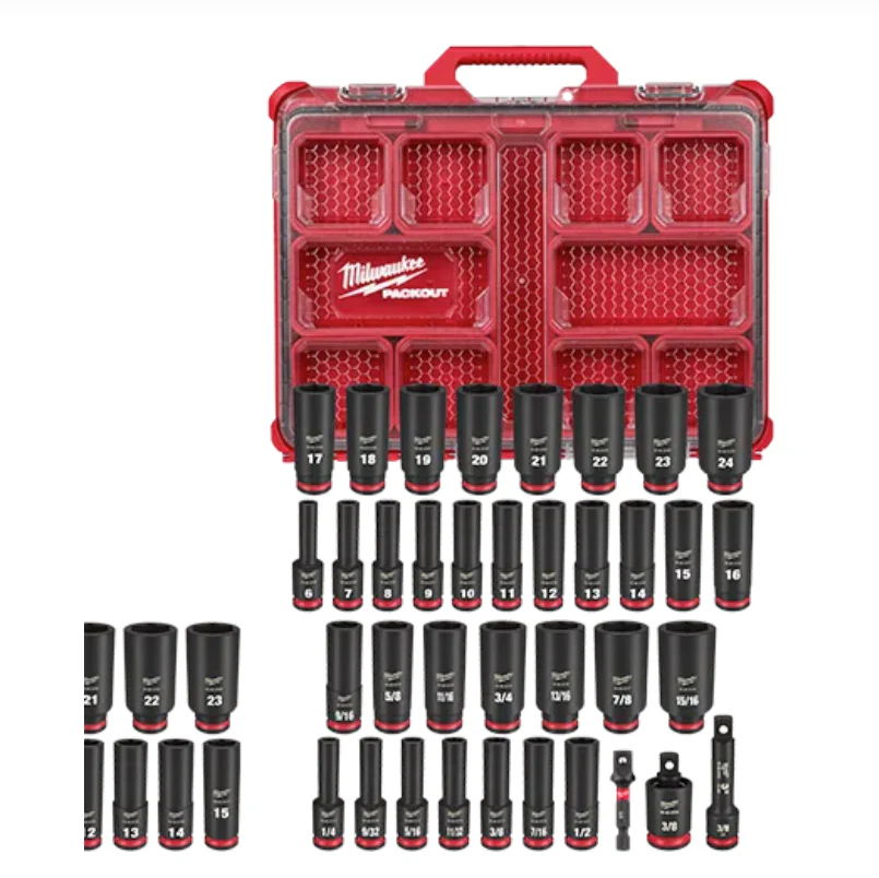 Milwaukee 49-66-6805 SHOCKWAVE Impact Duty™ Socket 3/8” Dr 36PC PACKOUT Set - Image 2
