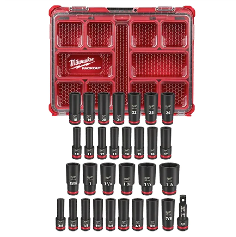 Milwaukee 49-66-6806 SHOCKWAVE Impact Duty™ Socket 1/2” Dr 31PC PACKOUT Set - Image 2