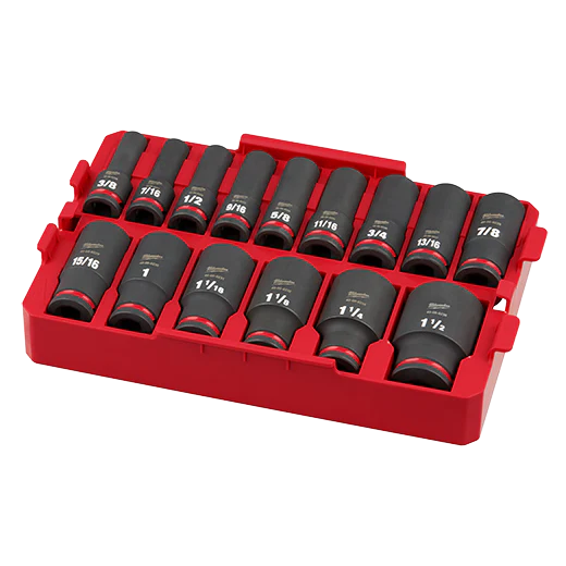 Milwaukee 49-66-6817 SHOCKWAVE Impact Duty™ 1/2" Drive SAE Tray Set - 15pc