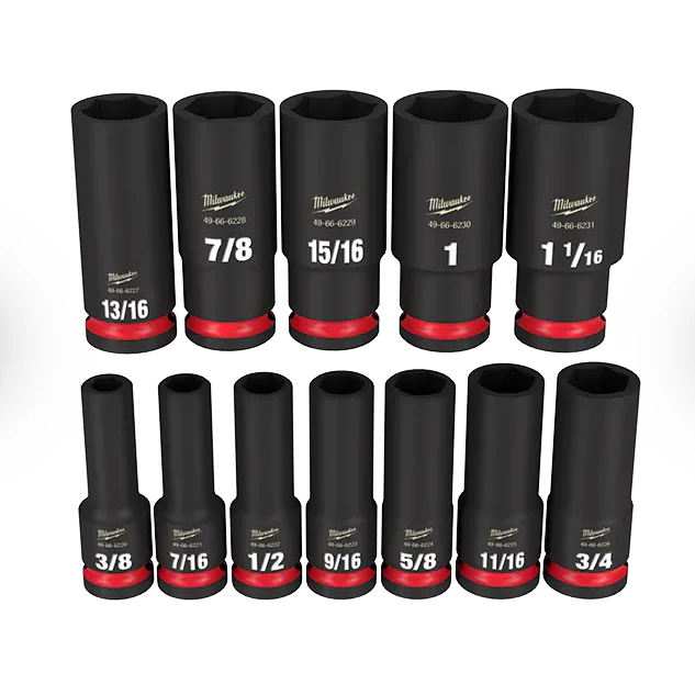 Milwaukee 49-66-7011 SHOCKWAVE™ Impact Duty™ 1/2" Drive 6 Point Socket Sets - Image 2